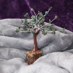Aventurine gemstone tree